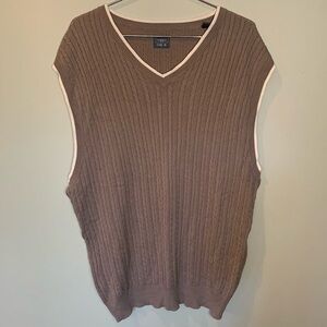 Vintage Haggar-cool 18 90s brown men’s sweater vest, 100% cotton